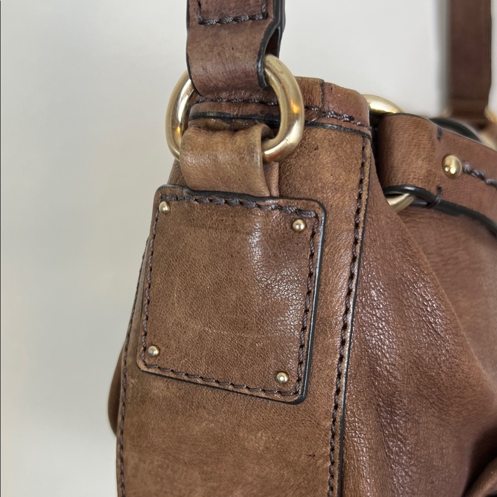 Schuler & Sons Brown Leather Crossbody Bag Vintage Anthropologie - Picture 7 of 11